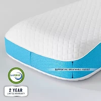 Bodipedic Home Side Back Sleeper Memory Foam Bed Pillow