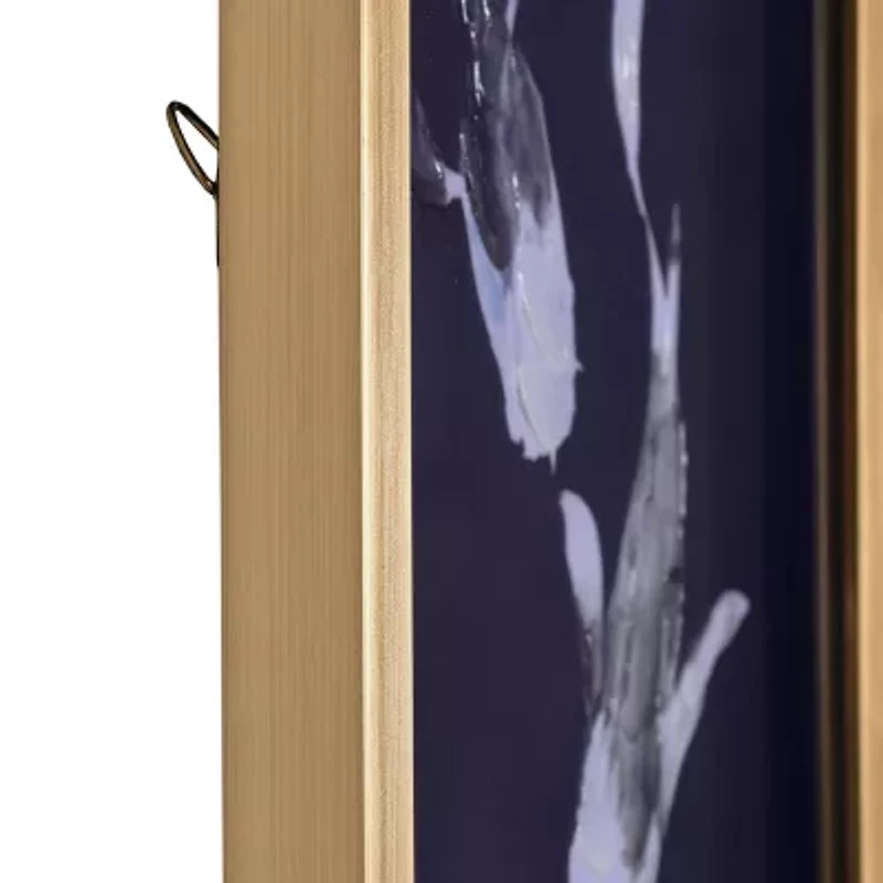 Stylecraft Koi Fish Gold Frame Printed 2-pc. Framed Wall Art Set