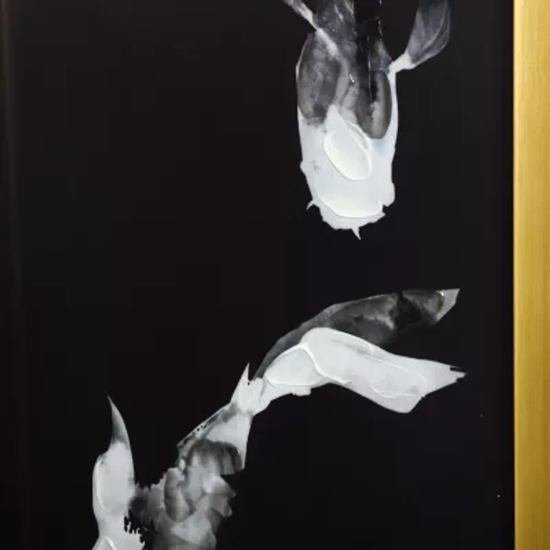 Stylecraft Koi Fish Gold Frame Printed 2-pc. Framed Wall Art Set