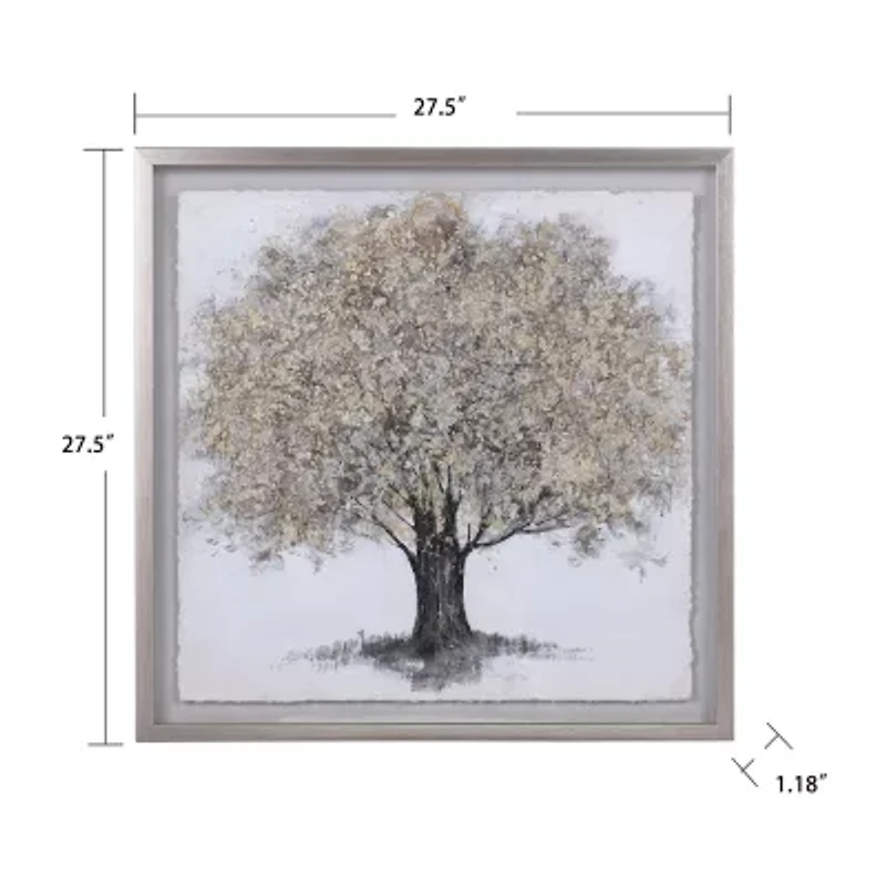 Stylecraft Gold Foliage Shadow Box Art