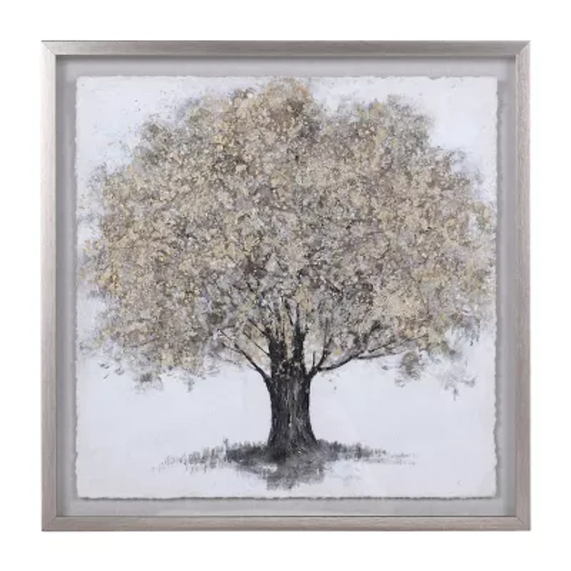 Stylecraft Gold Foliage Shadow Box Art