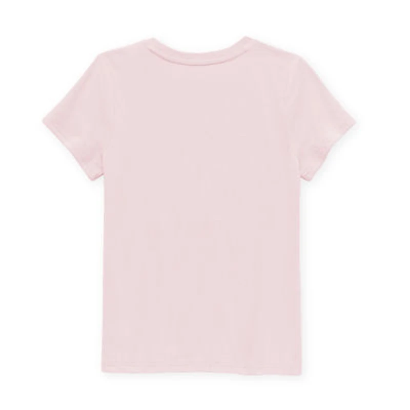 Little & Big Kid Girls Crew Neck Short Sleeve Regular Fit Gabby's Dollhouse Graphic T-Shirt