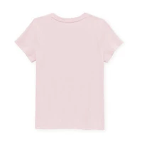 Little & Big Kid Girls Crew Neck Short Sleeve Regular Fit Gabby's Dollhouse Graphic T-Shirt