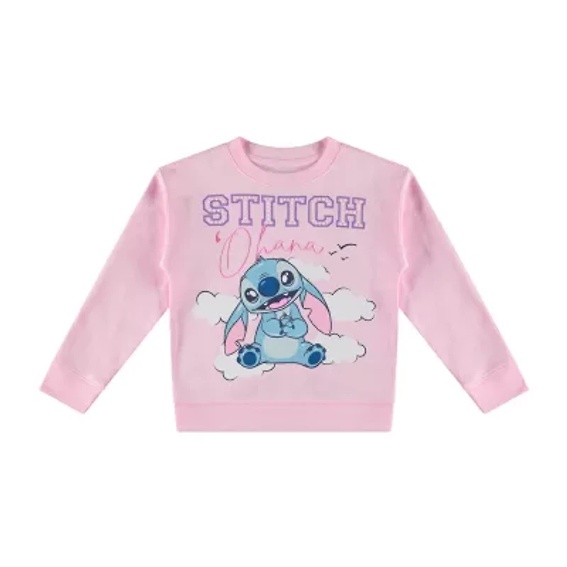 Disney Collection Little & Big Kid Girls Stitch 2-pc. Pant Set