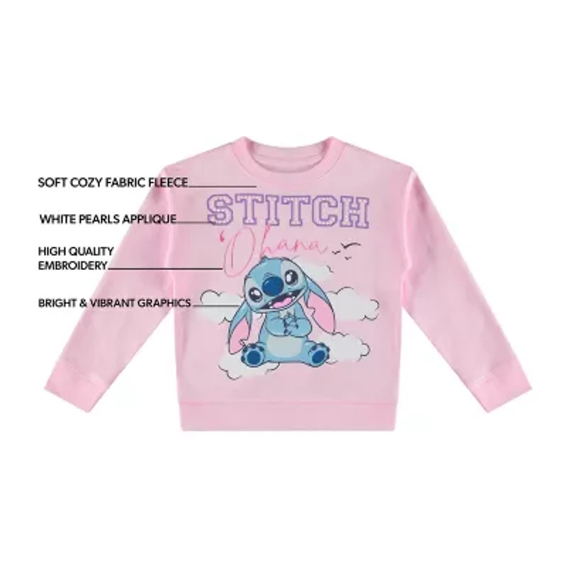 Disney Collection Little & Big Kid Girls Stitch 2-pc. Pant Set