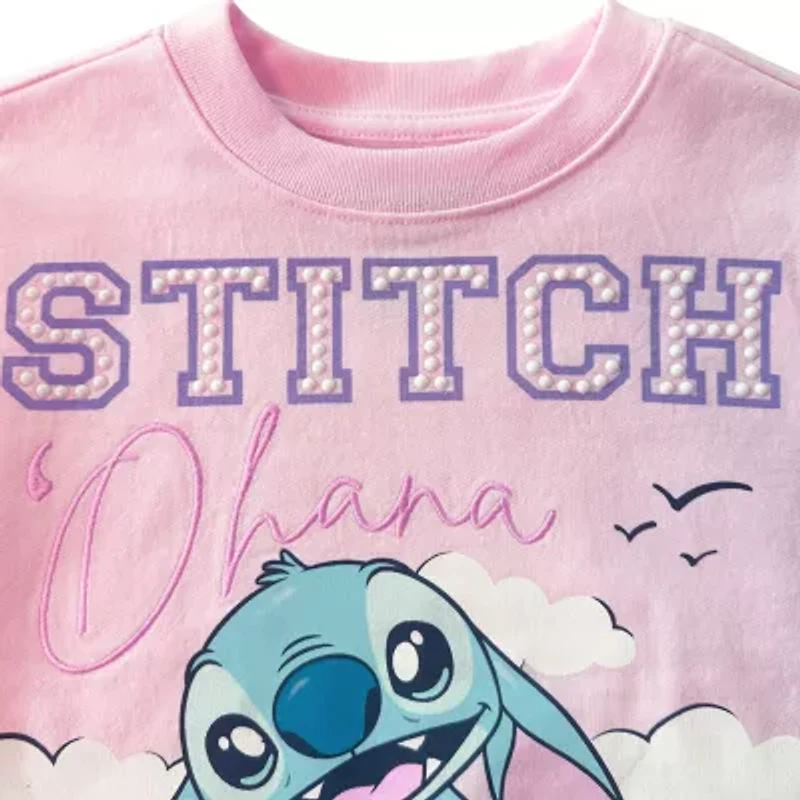 Disney Collection Little & Big Kid Girls Stitch 2-pc. Pant Set