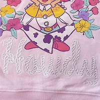 Disney Collection Little & Big Kid Girls Crew Neck Fleece Long Sleeve Jessie Sweatshirt