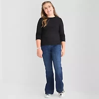 Thereabouts Little & Big Kid Girls Crew Neck Long Sleeve T-Shirt