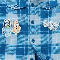 Toddler Boys Bluey Lightweight Shirt Jacket