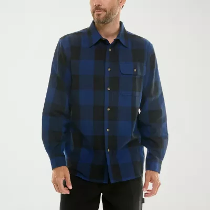 Hallstatt® Mens Long Sleeve Regular Fit Flannel Shirt