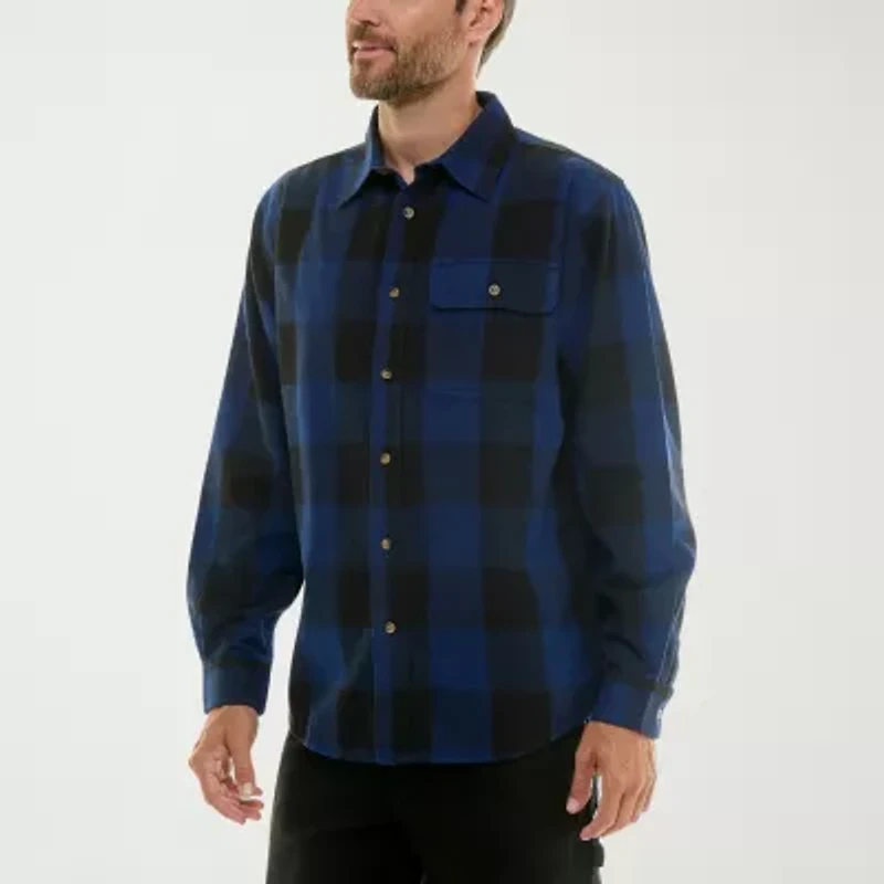 Hallstatt® Mens Long Sleeve Regular Fit Flannel Shirt