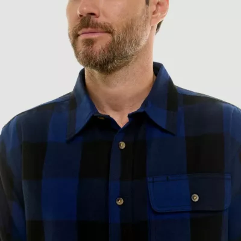Hallstatt® Mens Long Sleeve Regular Fit Flannel Shirt