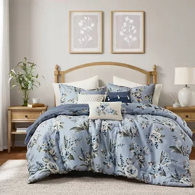 Woolrich Madison Park Isadora Vintage Floral 7-pc. Reversible Easy Care Comforter Set