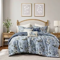 Madison Park Isadora Vintage Floral 7-pc. Reversible Comforter Set