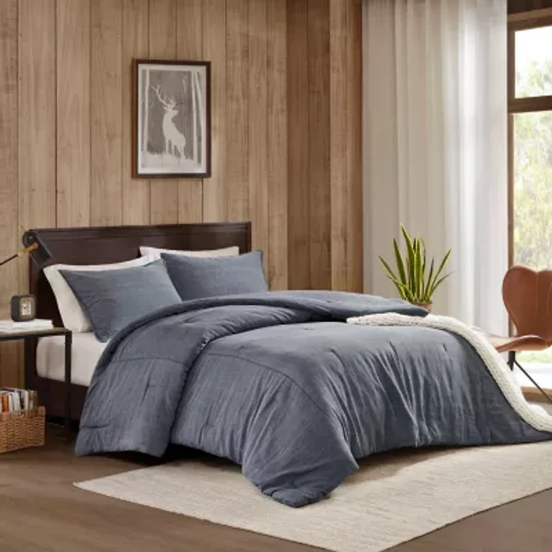 Woolrich Mckenzie Twill Washed Comforter Set Easy Care