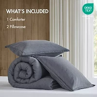 Woolrich Mckenzie Twill Washed Comforter Set Easy Care