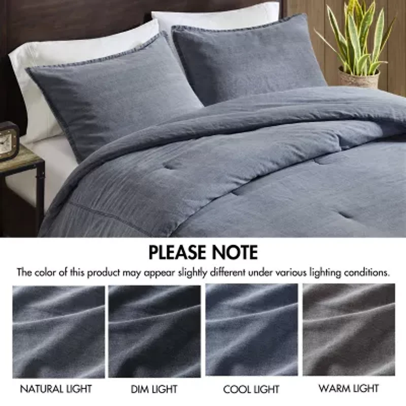 Woolrich Mckenzie Twill Washed Comforter Set Easy Care