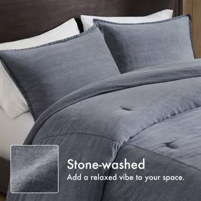 Woolrich Mckenzie Twill Washed Comforter Set Easy Care