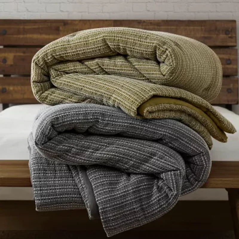 Woolrich Waffle Washed 3-pc. Easy Care Comforter Set