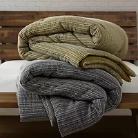 Woolrich Waffle Washed 3-pc. Easy Care Comforter Set