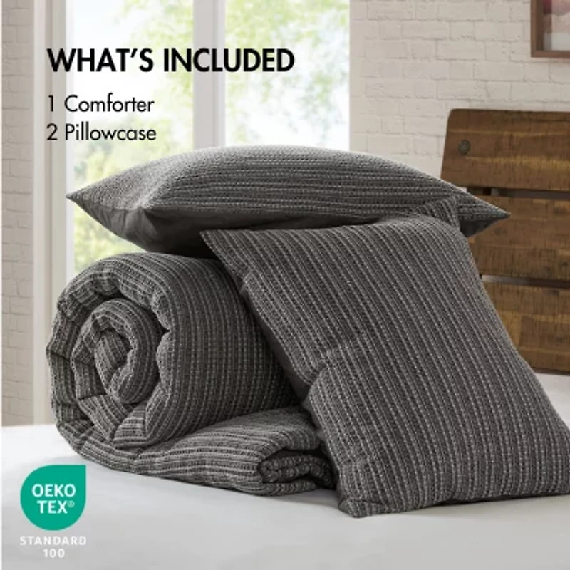 Woolrich Waffle Washed 3-pc. Easy Care Comforter Set