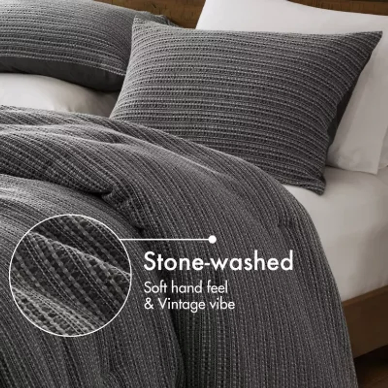 Woolrich Waffle Washed 3-pc. Easy Care Comforter Set