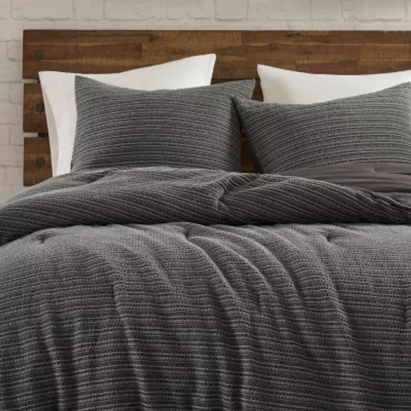 Woolrich Lyon Cotton Waffle Washed 3-pc. Comforter Set