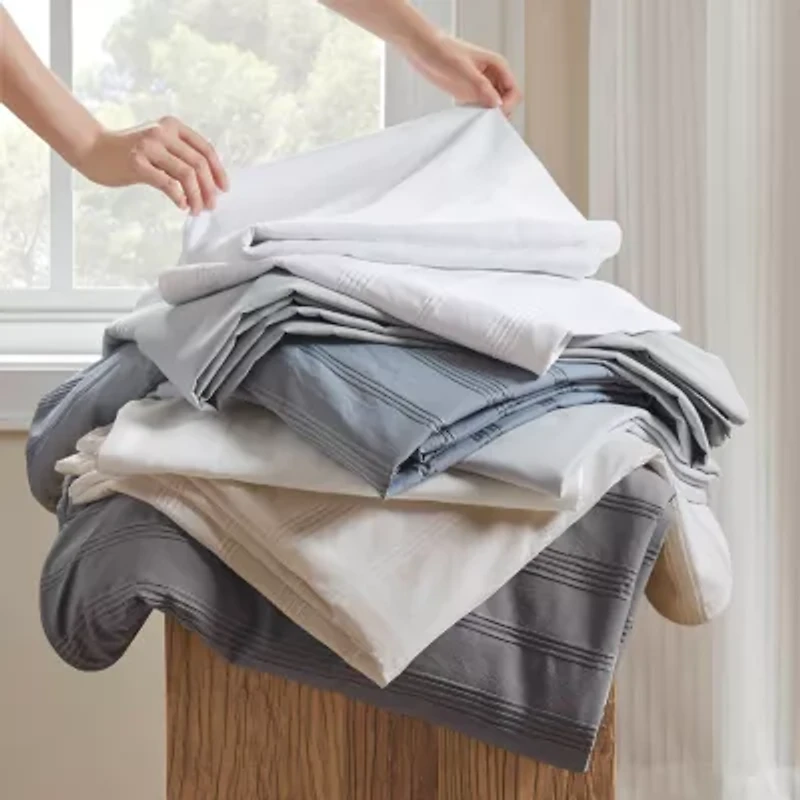 510 Design Logan Woven Striped Duvet Cover Set