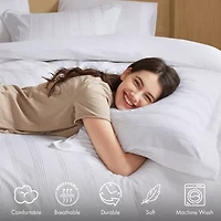 510 Design Logan Woven Striped Duvet Cover Set