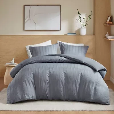 510 Design Logan Woven Striped Duvet Set Cover