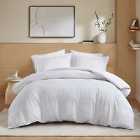 510 Design Logan Woven Striped Duvet Cover Set