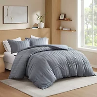 510 Design Logan Woven Striped Duvet Set Cover