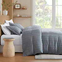 510 Design Logan Woven Striped Duvet Set Cover
