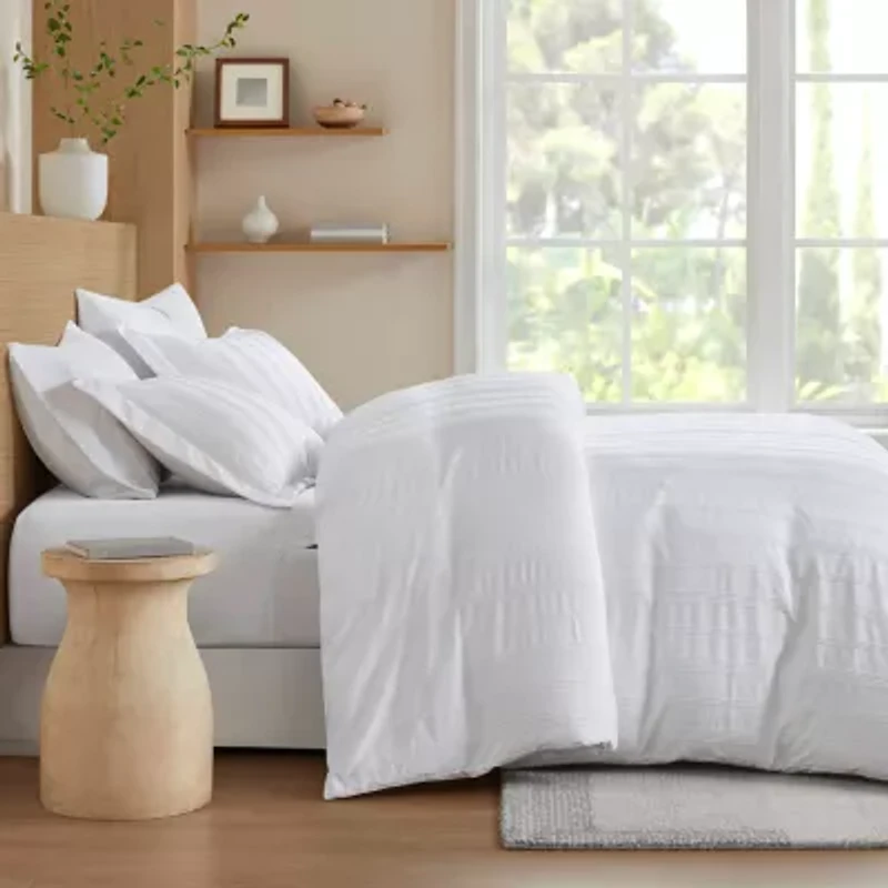 510 Design Logan Woven Striped Duvet Cover Set