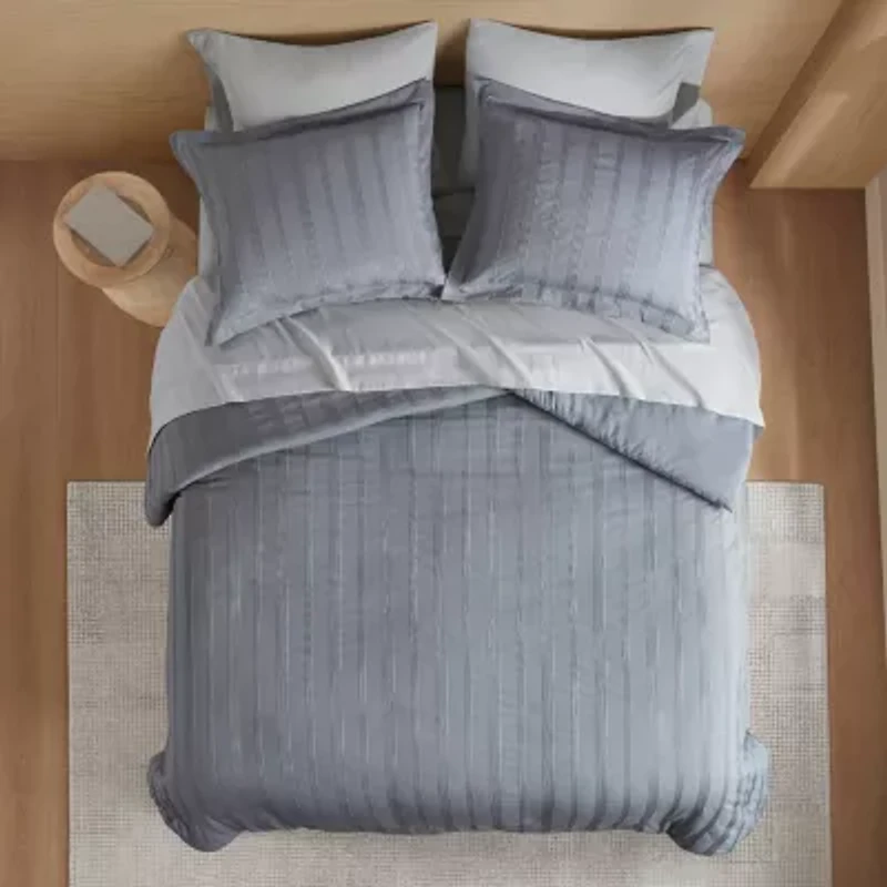 510 Design Logan Woven Striped Duvet Set Cover