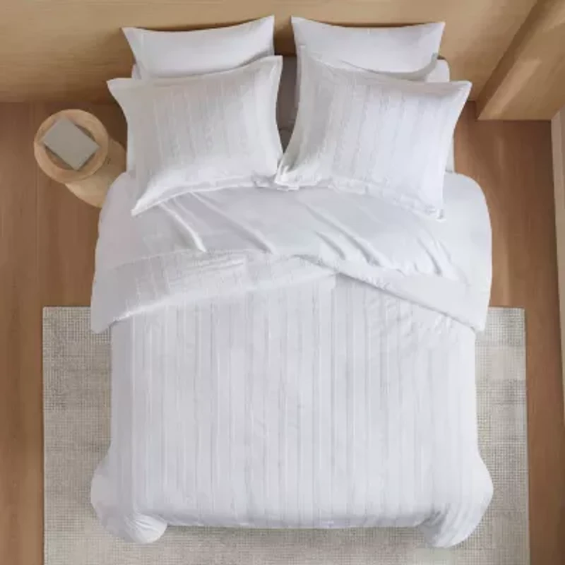 510 Design Logan Woven Striped Duvet Cover Set