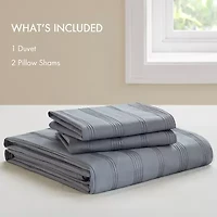 510 Design Logan Woven Striped Duvet Set Cover