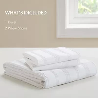 510 Design Logan Woven Striped Duvet Cover Set