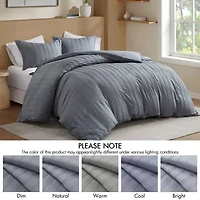 510 Design Logan Woven Striped Duvet Set Cover