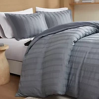510 Design Logan Woven Striped Duvet Set Cover