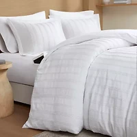510 Design Logan Woven Striped Duvet Cover Set