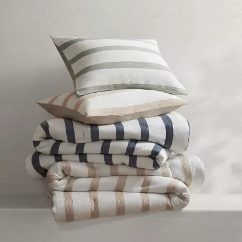 510 Design Merritt Yarn-Dyed Striped Easy Care Comforter Set