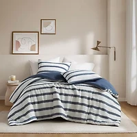 510 Design Merritt Yarn-Dyed Striped Easy Care Comforter Set