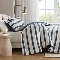 510 Design Merritt Yarn-Dyed Striped Easy Care Comforter Set