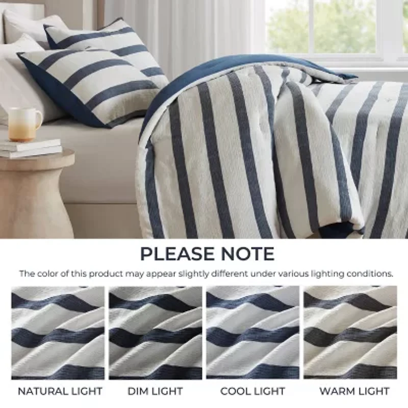 510 Design Merritt Yarn-Dyed Striped Easy Care Comforter Set