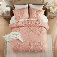 Madison Park Amelie Puffy Floral Easy Care Comforter Set