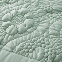 Madison Park Essentials Amelie Puffy Floral Easy Care Comforter Set