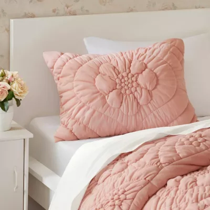 Madison Park Amelie Puffy Floral Easy Care Comforter Set