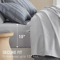510 Design Logan Woven Striped Easy Care Comforter Set