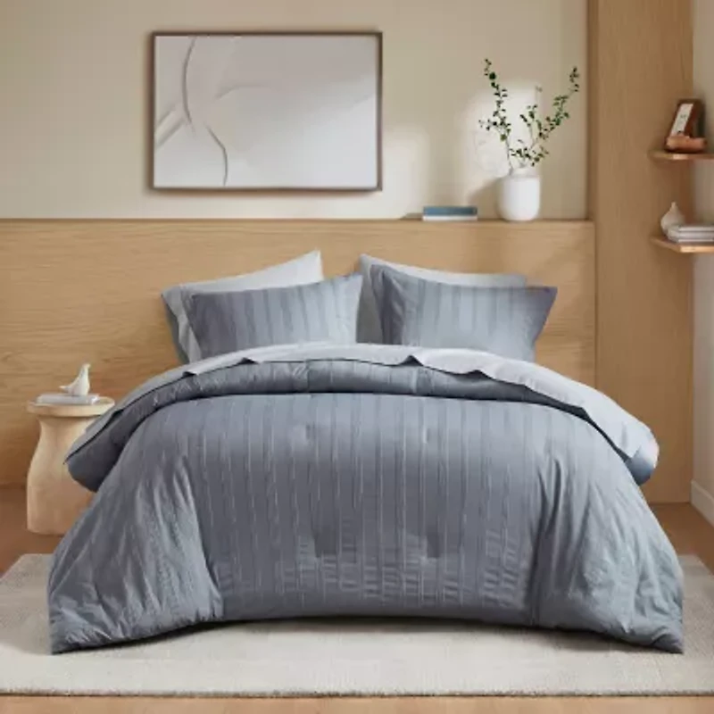 510 Design Logan Woven Striped Easy Care Comforter Set